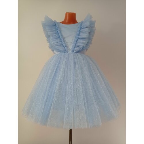 Купить Нарядное платье для девочки, голубой
Длина: 73 см;<br>Бюст: 68 см;<br>Талия: 66...