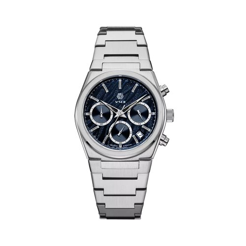 Купить Наручные часы УЧЗ 3084B-3, серебряный, синий
Часы в спортивном стиле диаметром 3...