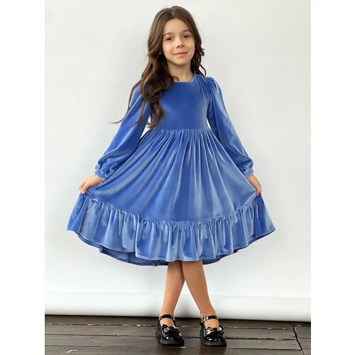 Купить Платье Бушон, размер 116-122, синий
Платье для девочки школьное бушон ST63, цвет...