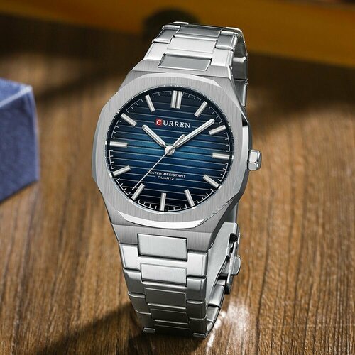 Купить Наручные часы CURREN, серебряный
<ul><li>Мужские наручные часы на классическом б...