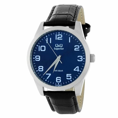 Купить Наручные часы Q&Q C23A-009, синий
Мужские кварцевые часы в круглом корпусе на ко...