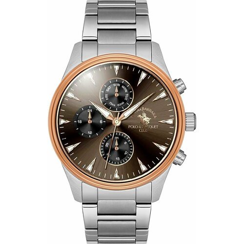 Купить Наручные часы SANTA BARBARA POLO & RACQUET CLUB, коричневый, серебряный
Мужские...