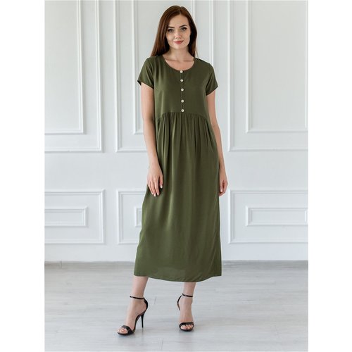 Купить Платье Batist-Ivanovo, размер 58, зеленый
Платье женское длинное легкое из штапе...