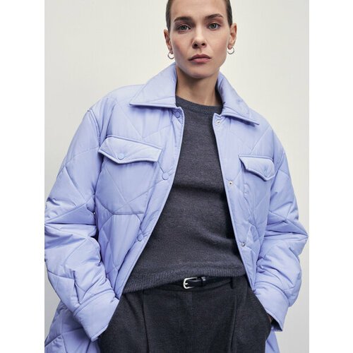 Купить Куртка Zarina, размер L (RU 48)/170, голубой
Стеганая куртка оверсайз - идеально...