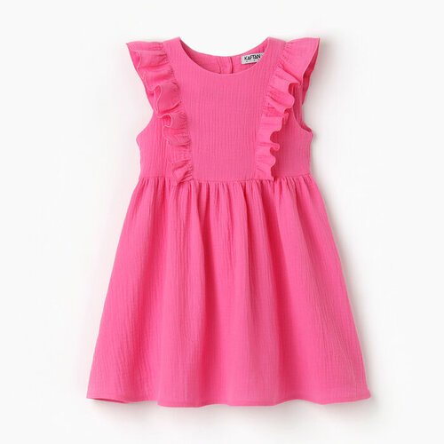 Купить Платье Kaftan, размер 98/104, розовый
Платье детское с рюшей KAFTAN "Муслин" - я...