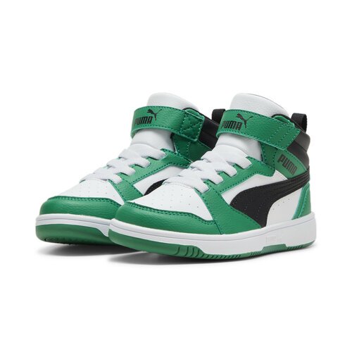 Купить Кеды PUMA Rebound V6 Mid Sneakers Kids, размер 33.5, зеленый
Выходите на спортпл...