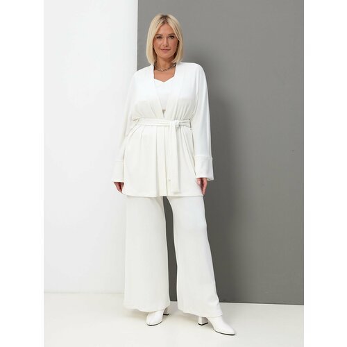 Купить Костюм La Via Estelar, размер 54-56, белый
Женский костюм двойка - брюки широкие...