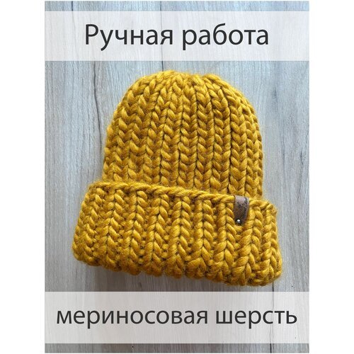 Купить Шапка , размер универсальный, горчичный
Очень теплая шапка, связана на спицах из...