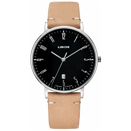 Купить Наручные часы LINCOR Lincor, коричневый, серебряный
Швейцарский кварц в 9 миллим...