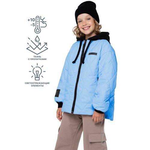 Купить Куртка NIKASTYLE 4м6624, размер 146-72, голубой
Куртка демисезонная для девочки....