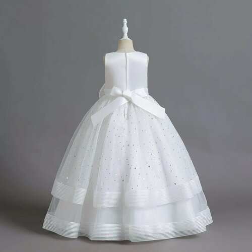 Купить Платье, размер 140, белый
Длина: 96 см;<br>Бюст: 69 см;<br>Талия: 66 см;<br>В эт...