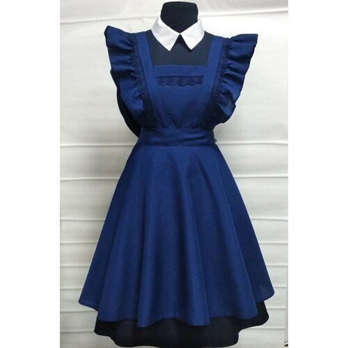 Купить Школьное платье размер 40, синий
школьный фартук из габардина синего цвета, для...