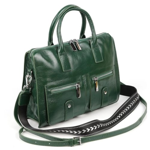 Купить Сумка Fuzi House, зеленый
Женская деловая сумка из натуральной кожи зеленого цве...