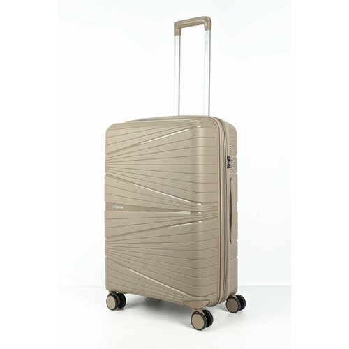 Купить Чемодан , 83 л, размер M+, бежевый
Ударопрочный дорожный чемодан среднего размер...