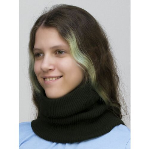 Купить Снуд LanaCaps, размер универсальный, зеленый
Универсальный снуд-шарф вязаный соб...