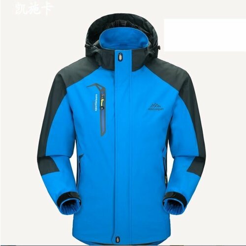 Купить Куртка , размер XL, голубой
Уличная легкая спортивная куртка-ветровка со съемным...