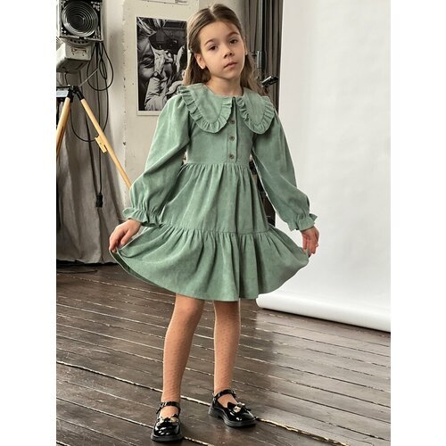 Купить Платье Бушон, размер 104-110, зеленый
Платье для девочки школьное бушон ST74, цв...