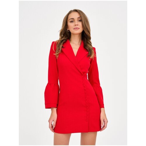 Купить Платье BrandStoff, размер 48, красный
Платье-пиджак на пуговицах создано чтобы с...
