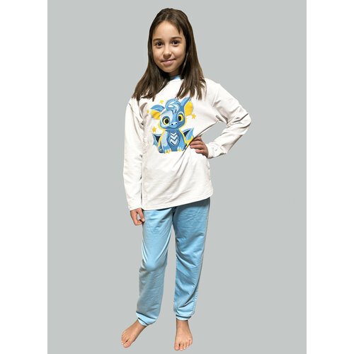 Купить Пижама KupiFartuk, размер 146, голубой
Детская пижама предназначена как для маль...
