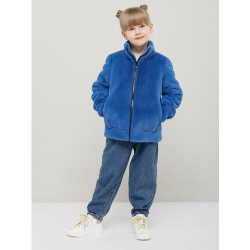 Купить Куртка ALEF, размер 128, синий
Бомбер для девочки из искусственного меха от ALEF...