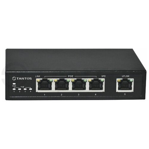Купить Коммутатор Tantos TSn-4P5G
5-портовый Ethernet-коммутатор с PoE. 4 POE Ethernet...