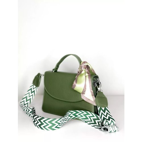 Купить Сумка кросс-боди сумка с платком, фактура гладкая, зеленый
Сумка женская кросс-б...