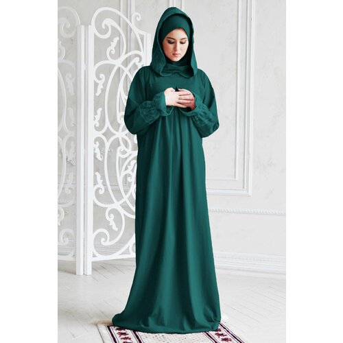 Купить Платье Hayat, размер 42-52, зеленый
Свободное платье с вшитым головным убором -...