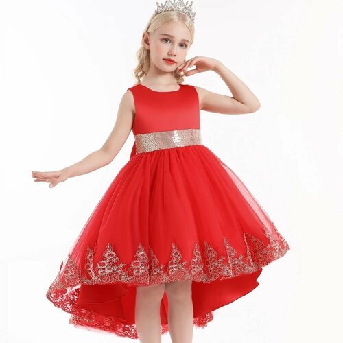 Купить Платье, размер 140, красный
Длина: 81-96 см;<br>Бюст: 67 см;<br>Талия: 64 см;<br...