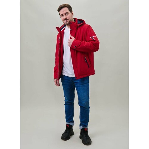 Купить Бомбер КАЛЯЕВ, размер 56, красный
Куртка мужская дутая с капюшоном - это удобная...