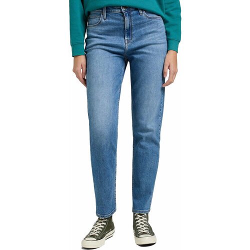 Купить Джинсы зауженные Lee, размер 25/31, синий
Женские джинсы прямого кроя моментальн...