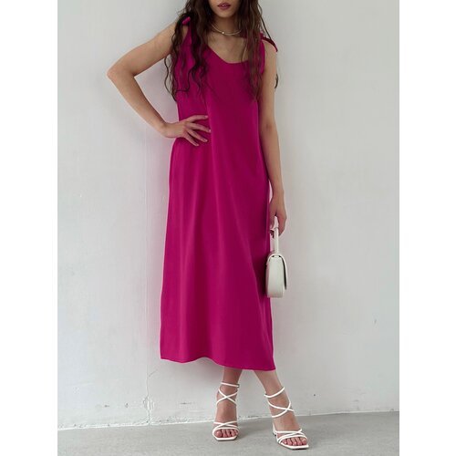 Купить Сарафан AZU_Brand, размер 44, фуксия
Свободное платье- это базовая вещь, идеальн...
