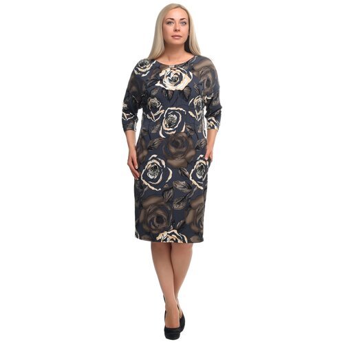 Купить Платье Olsi, размер 48, серый
Эффектное платье-футляр из эластичной ткани с круп...