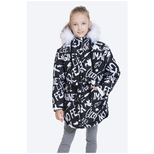 Купить Парка Шалуны, размер 32, 122, черный
Зимняя супермодная куртка для девочки. Удли...