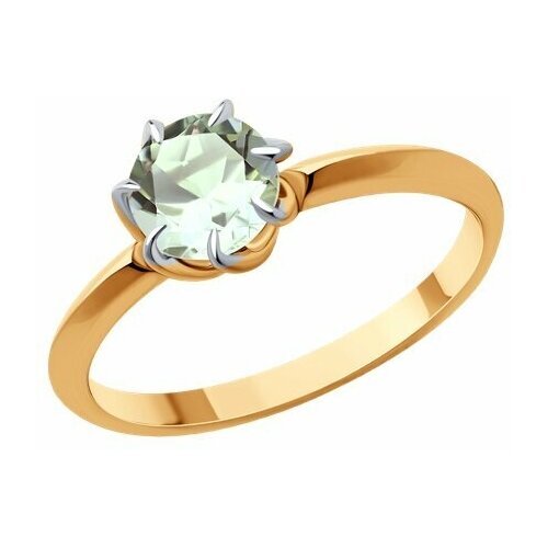 Купить Кольцо Diamant online, золото, 585 проба, празиолит, размер 17
<p>В нашем интерн...