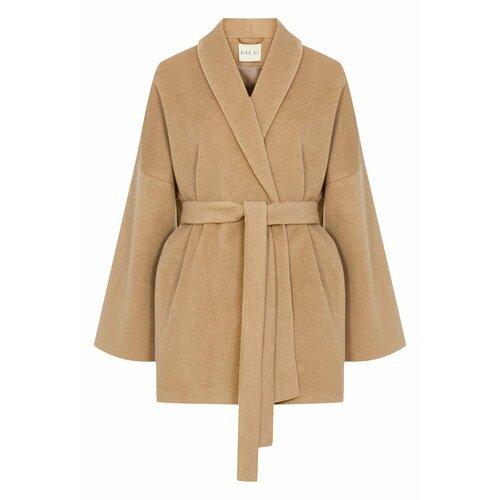 Купить Пальто, размер 42/48
Укороченное пальто на запах из шерсти в стиле кимоно.<br><b...