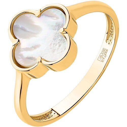 Купить Кольцо Diamant online, желтое золото, 585 проба, перламутр, размер 17
<p>В нашем...