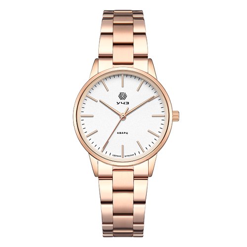 Купить Наручные часы УЧЗ 3064В-3, золотой
Безупречный минималистичный дизайн женских кв...