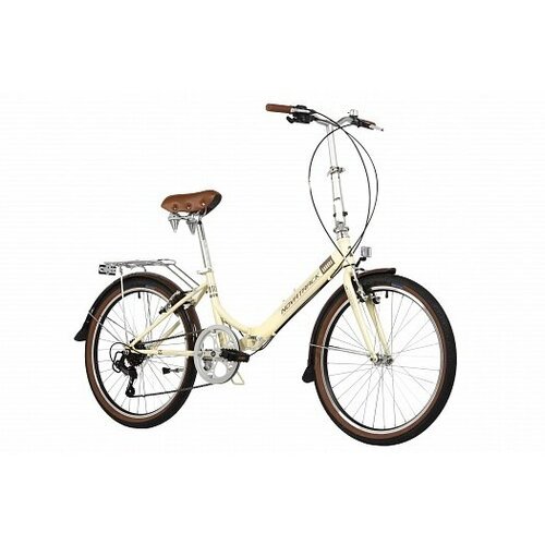 Купить Велосипед NOVATRACK 24" складной, AURORA, бежевый, Shimano 6 speed, TY21/TS38
Ск...