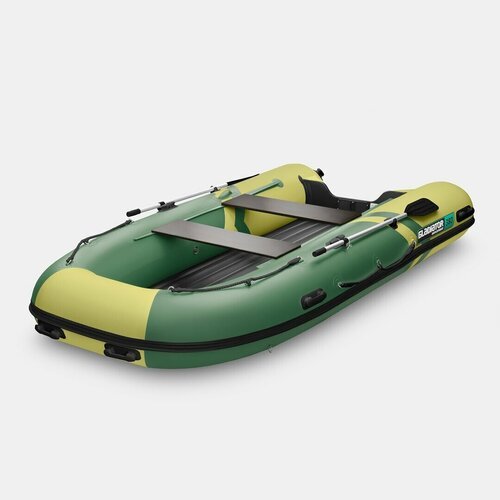 Купить Надувная лодка GLADIATOR E380S зелено-оливковый
<p>Моторные лодки с надувным дно...