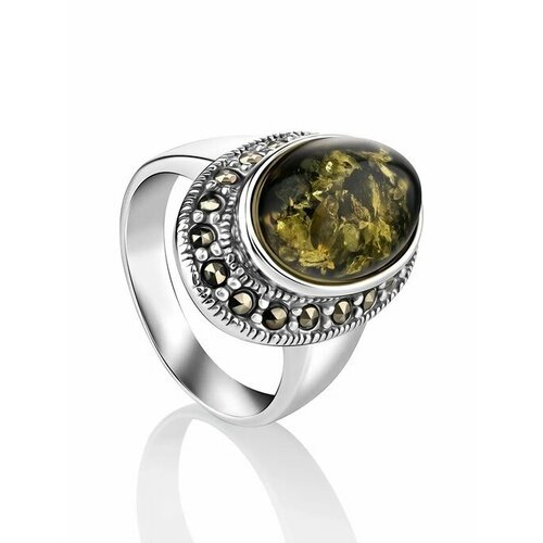 Купить Кольцо, янтарь, безразмерное, мультиколор
Объёмный эффектный перстень «Эйфория»...