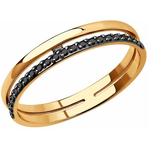 Купить Кольцо Diamant online, золото, 585 проба, фианит, размер 17.5
Золотое кольцо 263...