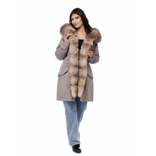 Купить Куртка Prima Woman, размер 42, бежевый
Парка женская с роскошным натуральным мех...