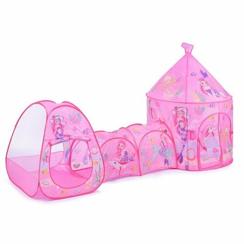 Купить Игровая палатка Oubaoloon "Приключения русалки", розовая, в сумке (9075)
Игровая...