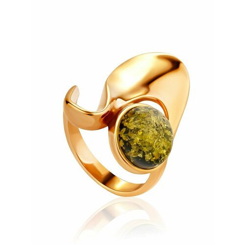 Купить Кольцо, янтарь, безразмерное, золотой, зеленый
Яркое и эффектное кольцо из с пой...