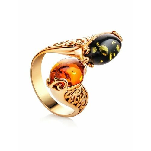 Купить Кольцо, янтарь, безразмерное
Изысканное и необычное кольцо из в по, украшенное ц...
