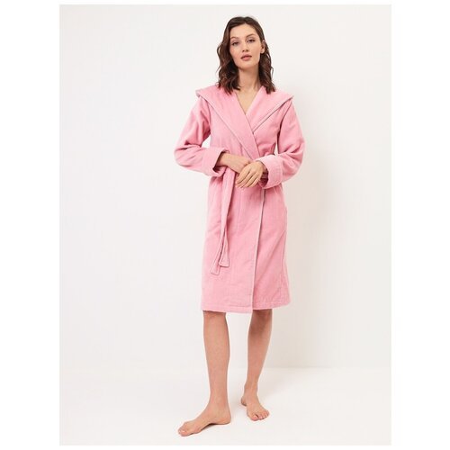 Купить Халат Luisa Moretti, размер S, розовый
Легкий махровый женский халат с капюшоном...