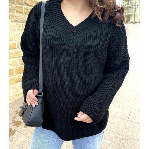 Купить Свитер размер 44/52, черный
Женский свитер — тренд 2023 года. Свобода, простота,...