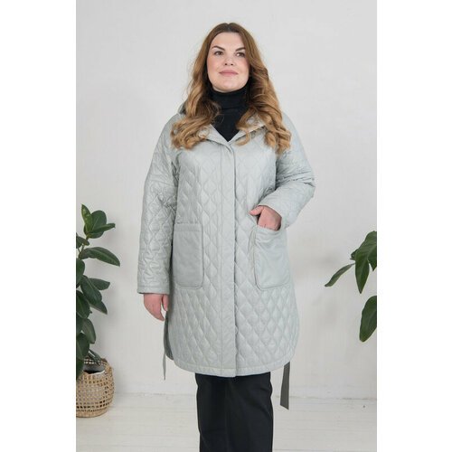 Купить Пальто Modetta Style, размер 50
Демисезонное стеганное пальто(куртка) цвета свет...