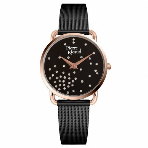 Купить Наручные часы Pierre Ricaud, черный
Женские кварцевые часы в круглом корпусе на...