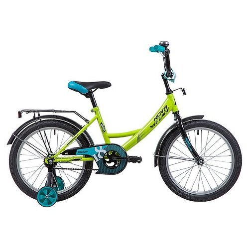 Купить Детский велосипед Novatrack Vector 18 (2019) зеленый 11.5" (требует финальной сб...